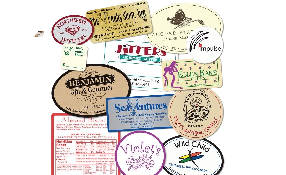 Label sticker sample